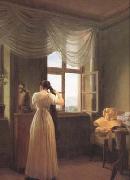 Woman before a Mirror (mk10) Georg Friedrich Kersting